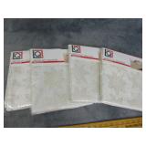 Four NIB Metallic Damask Tablecloths