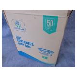 Case of Deli Containers with lids