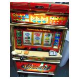 One Armed Bandit Slot Machine by Aruze Corp, works