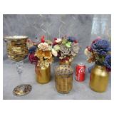 Candle Holders and Table Arrangements