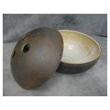 Heavy Lidded Pottery Casserole