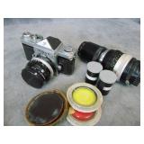 VTG Nikon F 35 SLR Camera, film, lenses