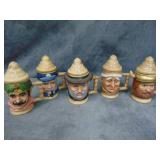 Five VTG Viking Beer Steins