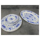 VTG Tiffany Bone China Platter and Misc Plates