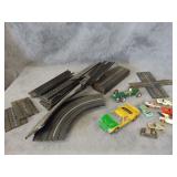 VTG Slot Car Track, and Cars Tiny cars are HO Slot