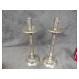 Two Jane Seymour Candlestick Holders & Snuffer