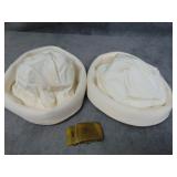 Two Antique Sailor Hats, and Belt Buckle