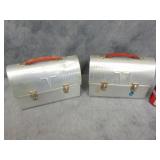 Two Aluminum Lunchboxes