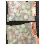 Two Vitro Agate Bags Marbles, bags degrading
