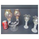 Small Candleholders & VTG Indiana Glass Candelabra