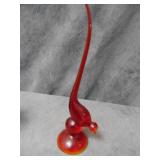VTG Viking Glass 'Epic' Long Tail Bird Figurine