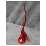 VTG Viking Glass 'Epic' Long Tail Bird Figurine