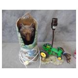 Wolf Lamp, and Tractor Lamp