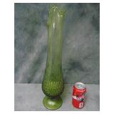 VTG Fenton Art Glass Hobnail Swung Vase