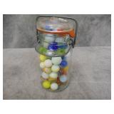 Jar of Misc Marbles
