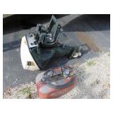 Johnson Boat Motor and Gas Tank