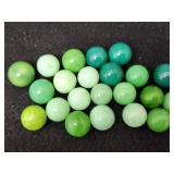 Solid Green Opaque Marbles