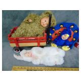 Radio Flyer Wagon, & Anne Geddes Plush Doll & more