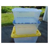 Three Totes with Lids