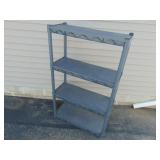 4-Shelf Plastic Shelf Unit