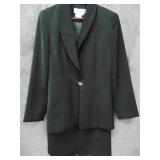 Black Women's Soligiani 2 Pc Suit, Sz 8