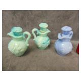 Avon Victoriana Milk Glass Decanters