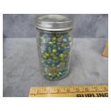 Quart Jar of 0.4' Cat Eyes Marbles