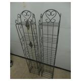Two Metal Plant Shelves