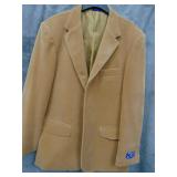 Men's Blu Martini Suede Cloth Blazer, Sz 42R