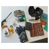Master Lock, Gloves, Chargers, Lighter and more