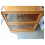Two-Shelf Wood Barrister-type Shelf