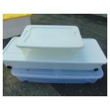 Three Bins with Lids