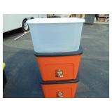 Three Totes with Lids