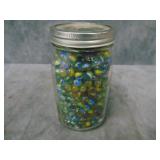 Quart Jar of 0.4' Cat Eye Marbles