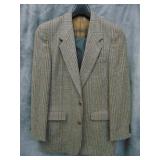Men's Wool Tweed Blazer and Pants, Sz 40L and  ?