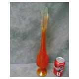 VTG Orange Swung Vase