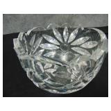 Large Heavy Crystal Bowl