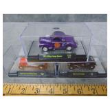 3 Die Cast Cars in Cases