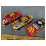 Three McDonalds Nascar Die Cast Cars