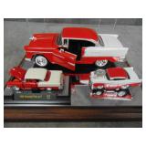 Chevy Bel Aire Die Cast Cars, in Display