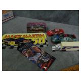 Die Cast Cars, Truck, License Plate and Card