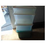 Four Bins with Lids