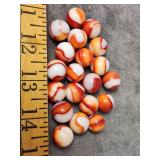 20 NLR Rainbo Pelteir Baseball Marbles