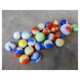 24 Marble King Rainbow Marbles
