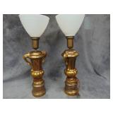 Two VTG Brass Lamps