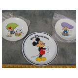 Mickey Mouse Plate and Troll Plates