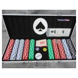 Large Case of Poker Chips, Cards