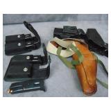 Loaded 9mm Gun Magazines, Holsters