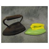 Antique Cast Iron Iron and Toy Iron
