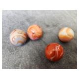 4 UV Glowers Jabo Classics Shooter Marbles